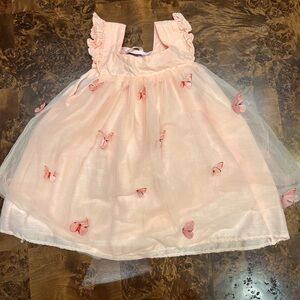 Adorable Pink Butterfly Dress (like new)